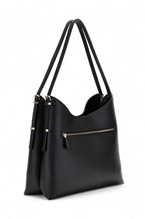 Guess Lefia Siyah Kadın Omuz Çantası HWBG9644020