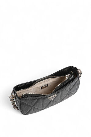 Guess Aldina Siyah Kadın Omuz Çantası HWGG9663170
