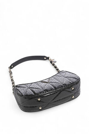 Guess Aldina Siyah Kadın Omuz Çantası HWGG9663170