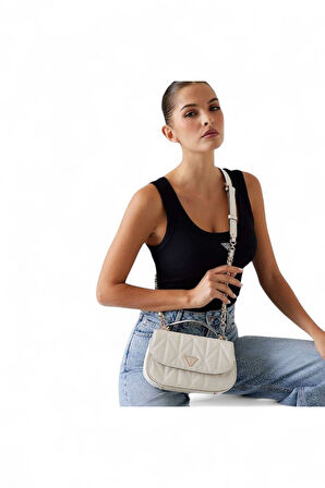 Guess Aldina Bej Kadın El Çantası HWGG9663200