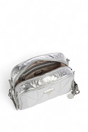 Guess Aldina Gümüş Kadın Çapraz Askılı Çanta HWGY9663140