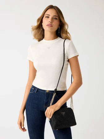 Guess Adelasia Siyah Kadın Çapraz Askılı Çanta HWQL9658140