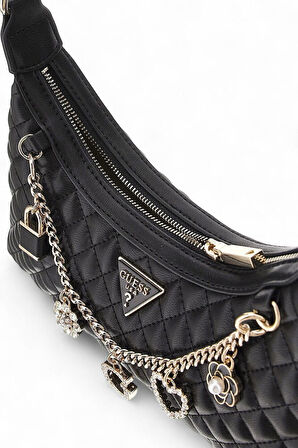 Guess Everlee Siyah Kadın Omuz Çantası HWEG8679180