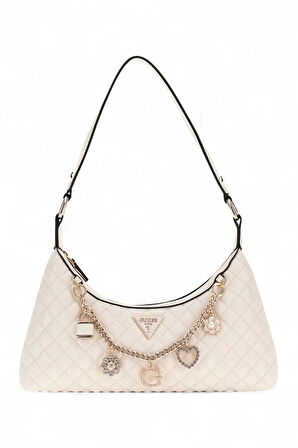 Guess Everlee Bej Kadın Omuz Çantası HWEG8679180
