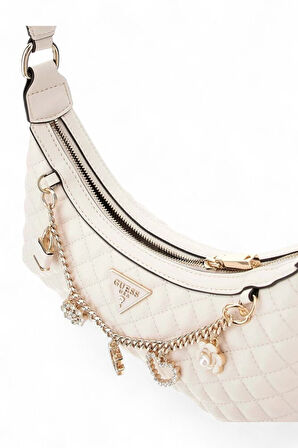 Guess Everlee Bej Kadın Omuz Çantası HWEG8679180