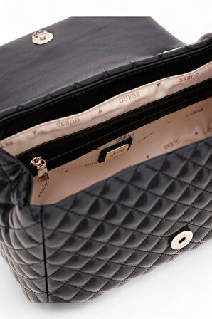 Guess Everlee Siyah Kadın Çapraz Askılı Çanta HWQG8679210