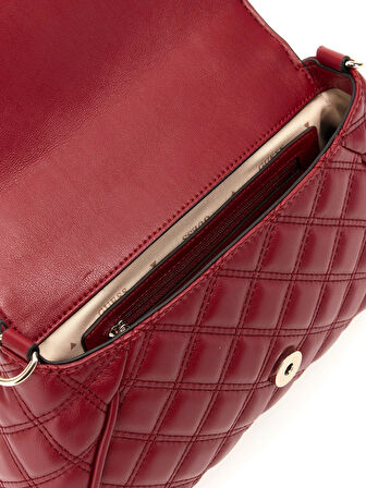 Guess Giully Kadın Kırmızı Omuz Çantası HWTT9673190-RED
