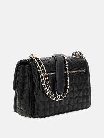 Guess Brera Kadın Siyah Omuz Çantası HWQG8424210-BLA