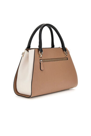 Kadın Renk Bloklu Yapılandırılmış El Çantası - Bej | undefined