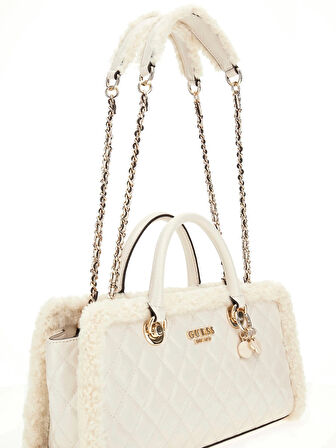 Guess Lida Kadın Ekru El Çantası HWTG8139090-BON