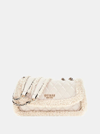 Guess Lida Kadın Ekru Omuz Çantası HWTG8139210-BON