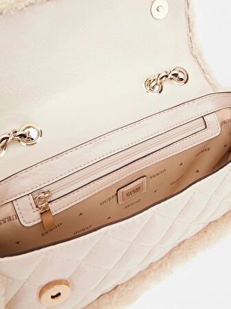 Guess Lida Kadın Ekru Omuz Çantası HWTG8139210-BON