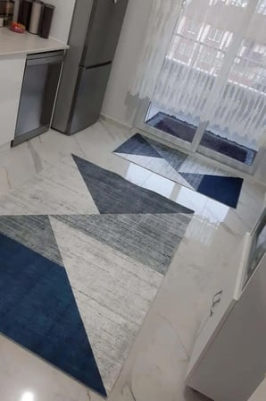 Yıkanabilir Kaymaz Dijital Baskılı Yolluk Halı Tüy Tutmaz