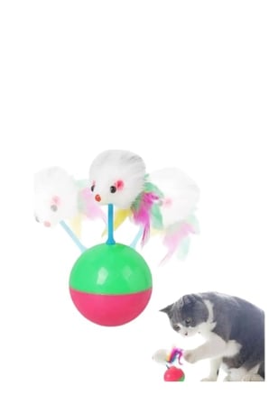 Hareketli Kedi Oyuncağı Kedi Fare Oyuncağı Evcil Hayvan Oyun Topu Eğlenceli Hacıyatmaz Kedi Oyuncağı