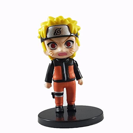 Naruto Action Figure - Anime Manga Figür Biblo 3 Lü Set -2 - 7 Cm