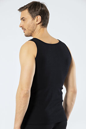 Cacharel Erkek 2'li %100 Pamuk Atlet 1501/Siyah