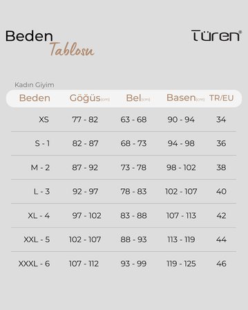Türen Kadin Beli Lastikli Likrali 2'li Pamuklu Bikini Külot 955/Vizon