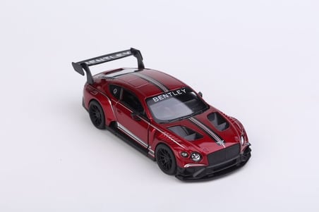 Kinsmart Bentley Continental Gt3 Diecast Çekbırak Metal Model Araba Bordo