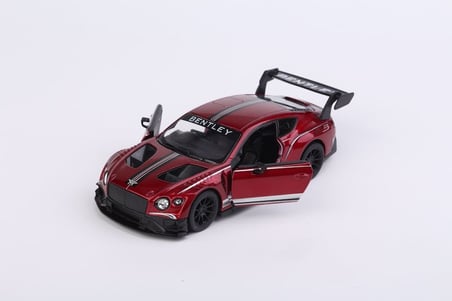 Kinsmart Bentley Continental Gt3 Diecast Çekbırak Metal Model Araba Bordo