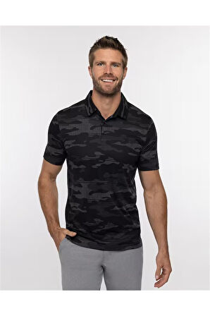 Travis Mathew Beachside Stealth Erkek Baskılı Polo Tshirt