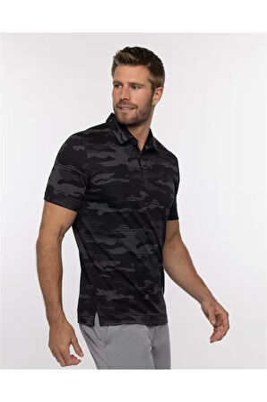 Travis Mathew Beachside Stealth Erkek Baskılı Polo Tshirt