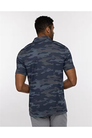 Travis Mathew Beachside Stealth Erkek Baskılı Polo Tshirt