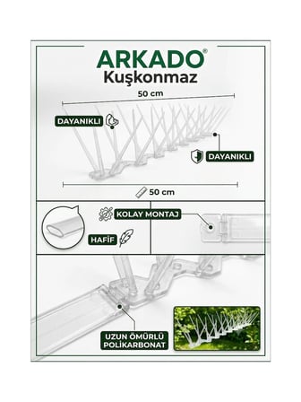ARKADO KUŞKONMAZ ŞEFFAF 20 ADET 