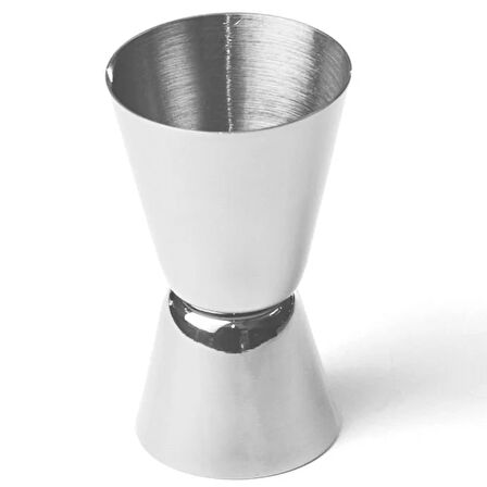DLEK STORE Çelik Klasik Gri Renk Jigger 2/4 1 Adet