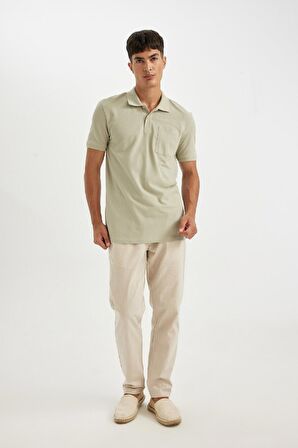 DeFacto New Regular Fit Kısa Kollu Pike Basic Düz Polo Tişört D4610AX24SMKH478