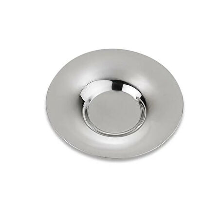 Özbir Çelik Çay Tabağı Sade 10 cm 304 Kalite Paslanmaz Çelik 1 Adet