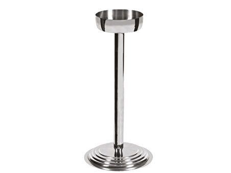 Özbir Çelik Şampanya Kovası Standı 18 x 59 Cm 304 Kalite Paslanmaz Çelik 1 Adet