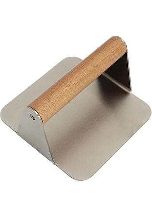 Özbir Çelik Smash Burger Hamburger Presi 14 Cm Kare 304 Kalite