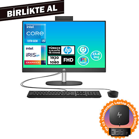 HP ProOne 240 G10 i5-1334U 32GB 1TB SSD 23.8" FHD Fdos All In One PC + Docking Station B70VFAT 044