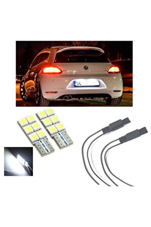 Vw Scırocco Beyaz Led Plaka Lambası Ampul Seti