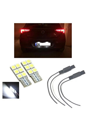 Opel Astra K Led Plaka Aydınlatma Seti T10 W5w