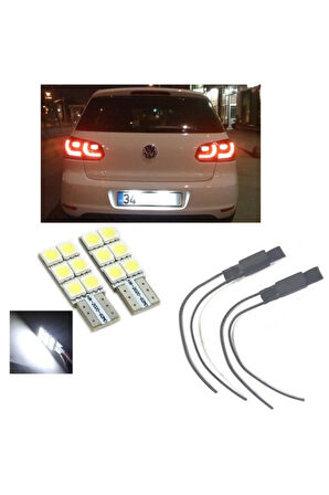 Vw Golf 6 Beyaz Led Plaka Lambası Ampul Seti