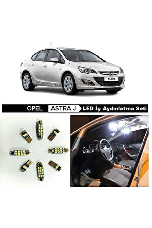 Opel Astra J Beyaz Led Iç Aydınlatma Ampul Seti