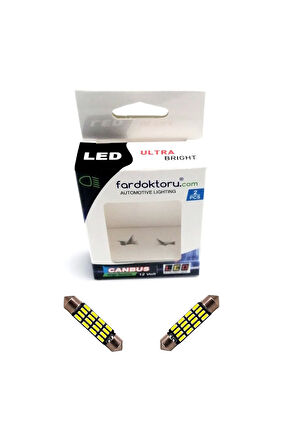 39mm Sofit Oto Led Ampulü Beyaz 16 Smd