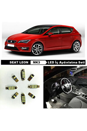 Seat Leon Mk3 Led Iç Aydınlatma Ampul Seti Beyaz 10adet