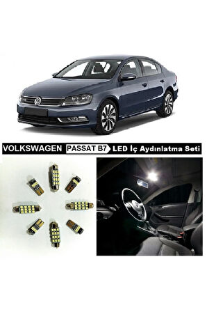 Vw Passat B7 Komple Beyaz Led Iç Aydınlatma Ampul Seti