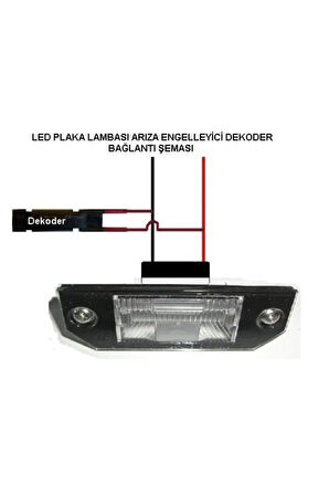 Vw Passat B6 Led Plaka Lambası Ampul Seti