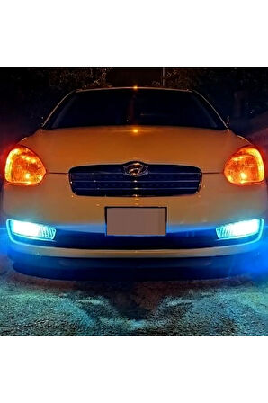 H27 Buz Mavi Led Sis Farı Ampulü Hyundai Accent Era Blue Getz