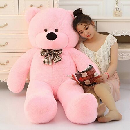 % 100 YERLİ - Sevgiliye Özel HEDİYE - 150 cm Papyonlu Peluş Ayı-DEV Boy
