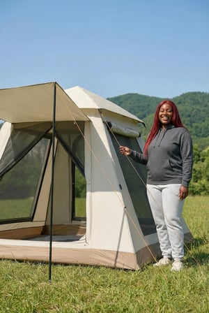 Çadır Tam Otomatik Kamp Çadırı 240x240 cm 3 Saniyede Kurulum Su Geçirmez Sineklikli Geniş Çadır Outdoor 6637 Mavi Auhm