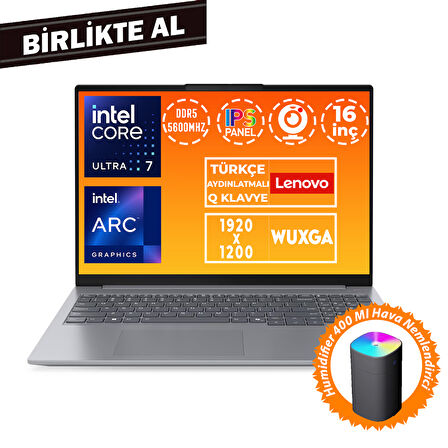 Lenovo ThinkBook 16 G7 Ultra 7 155H 32GB 1TB SSD 16" WUXGA Freedos+ Hava Nemlendirici 21MS008RTR 048