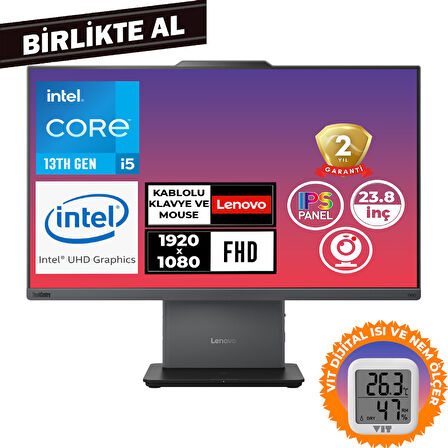 Lenovo ThinkCentre Neo 50A G5 i5-13420H 32GB 512GB SSD 23.8" Fdos + VIT Termometre 12SC002WTR 035