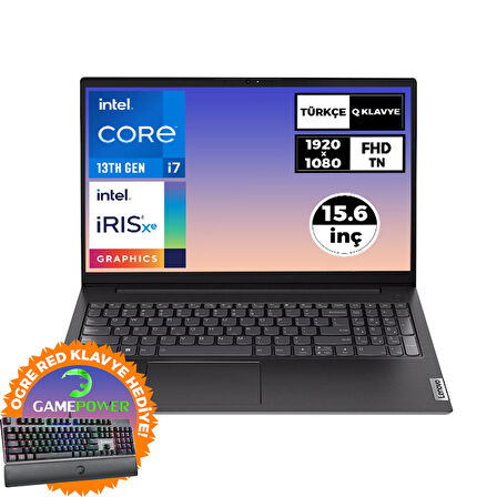 Lenovo V15 Gen 4 i7-1355U 24GB 2TB SSD 15.6" FHD W11P Laptop + Klavye 83A100GPTR 020