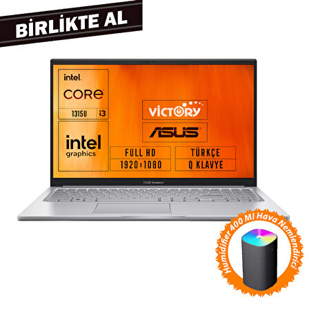 Asus Vivobook 15 i3-1315U 16GB 512GB SSD 15.6" FHD Freedos + Hava Nemlendirici X1504VA-NJ2379 032