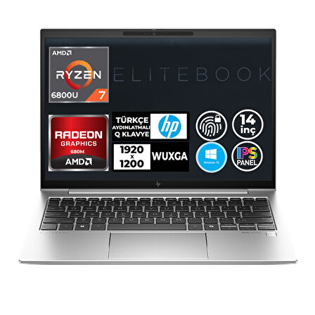 HP EliteBook 845 G9 Ryzen 7 6800U 24GB 512GB SSD 14" WUXGA W10P Taşınabilir Bilgisayar 5P721EA 001