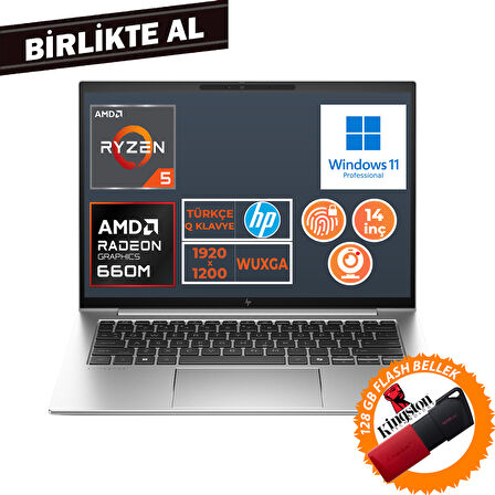 HP EliteBook 845 G9 Ryzen 5 6600U 8GB 512GB SSD 14" WUXGA W11P + 128 GB Flash Disk 5Z6L9EA 022